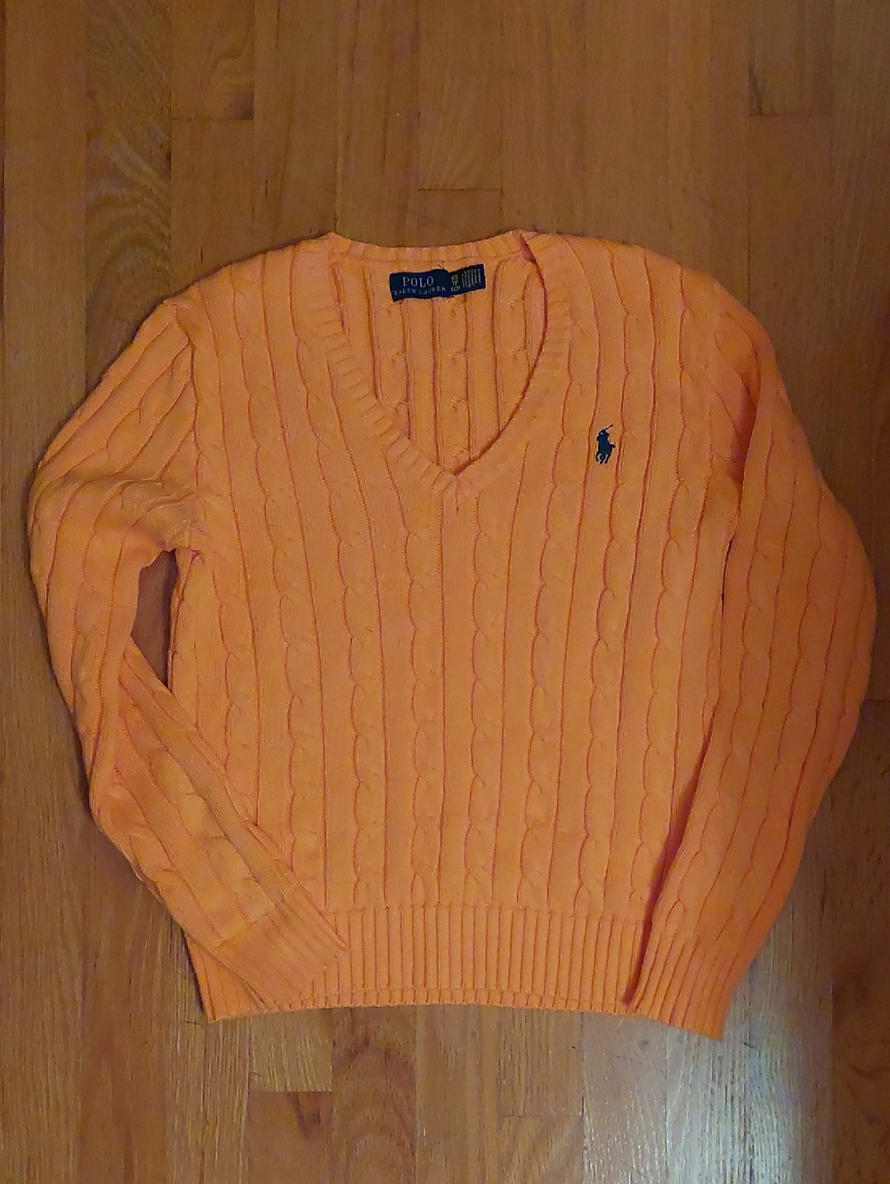 Bundle Ralph Lauren Vineyard Vines Lands End Eddie Bauer Cotton Cable Sweaters - Picture 2 of 16